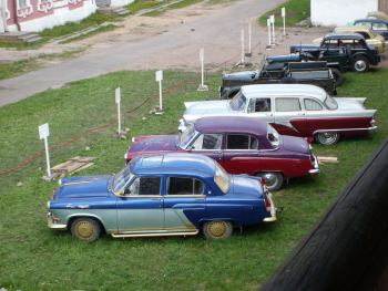 Выставка ретро-автомобилей от клуба "Реал Ретро" в Кремле (2008 май) | № 6 Вид сверху